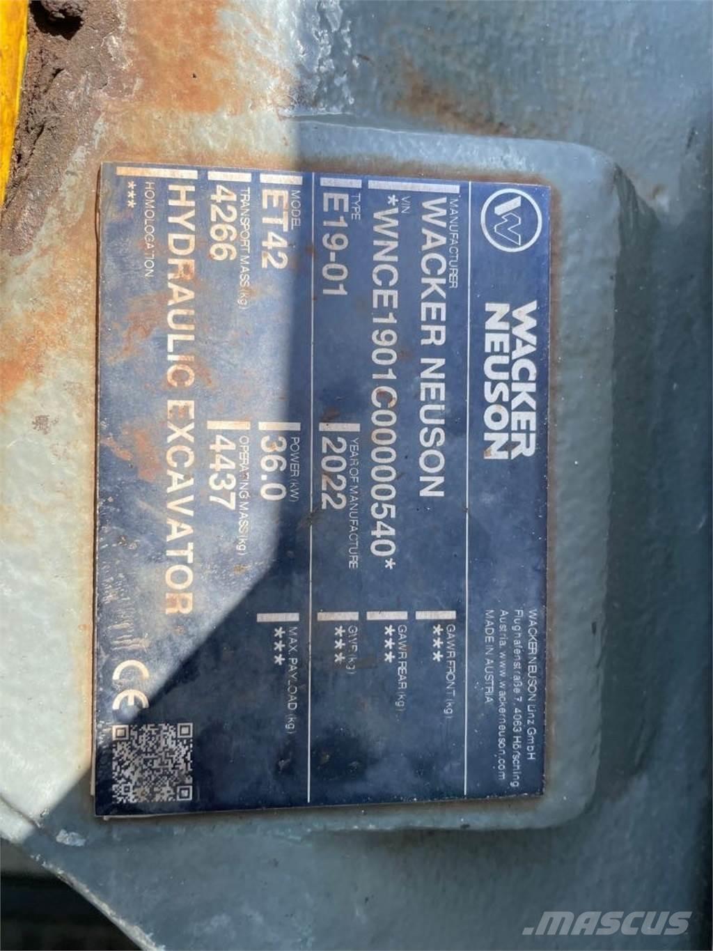 Wacker Neuson ET42 Гусеничные экскаваторы