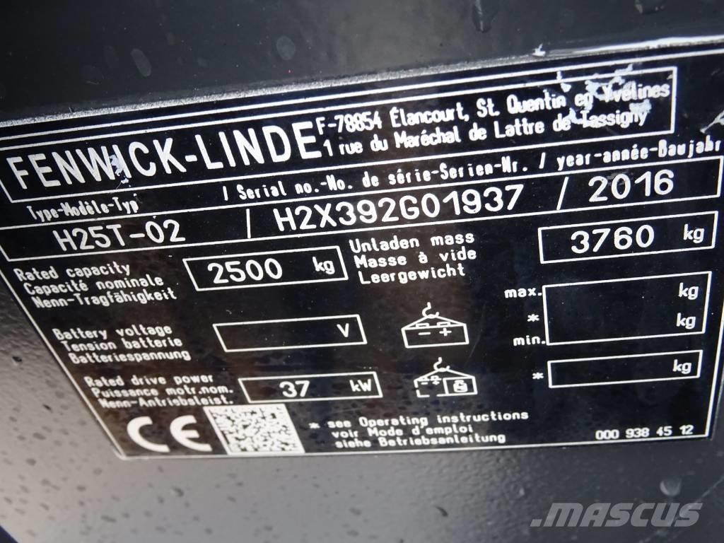 Linde H25T-02 Газовые погрузчики