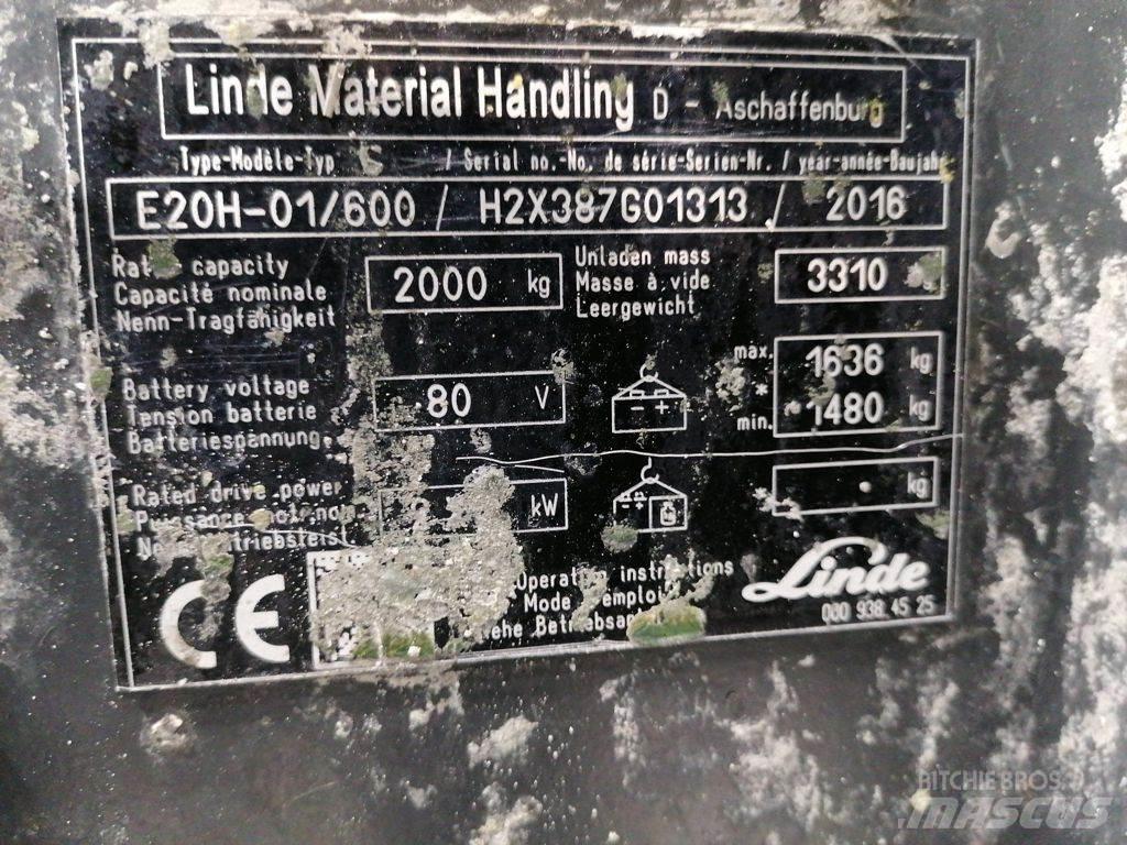 Linde E20H-01/600 Электропогрузчики