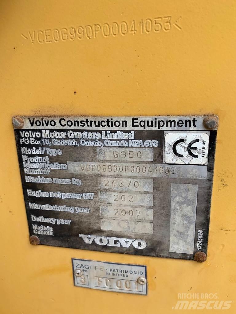 Volvo G990 Грейдеры