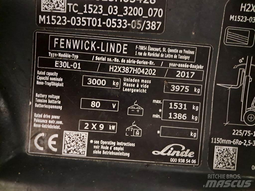 Linde E30L-01 Электропогрузчики