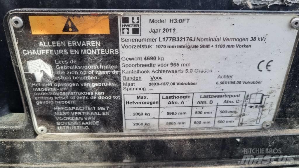 Hyster H 3.00 FT Газовые погрузчики