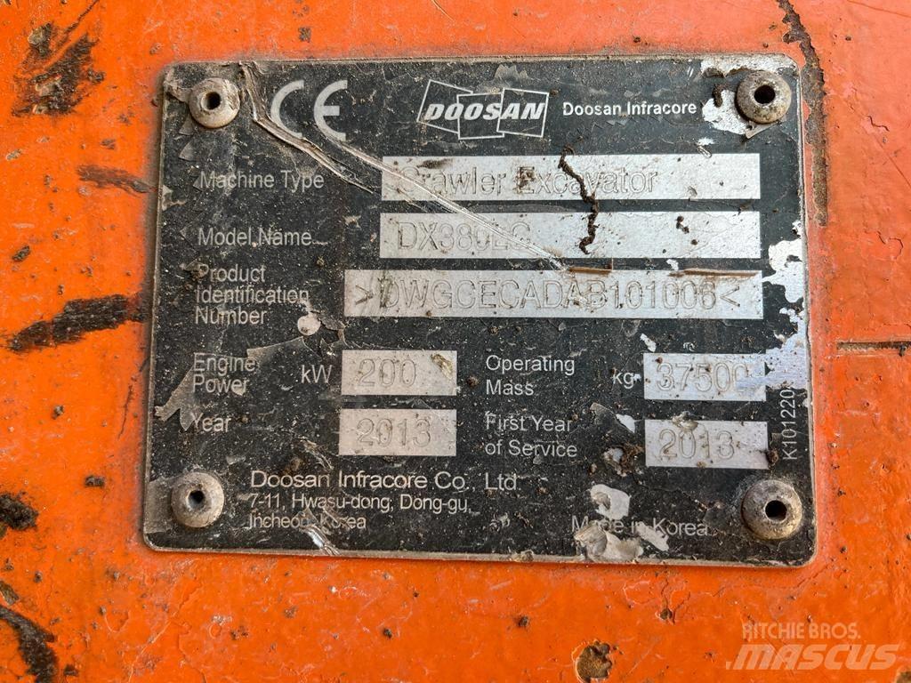 Doosan DX 380 LC Гусеничные экскаваторы