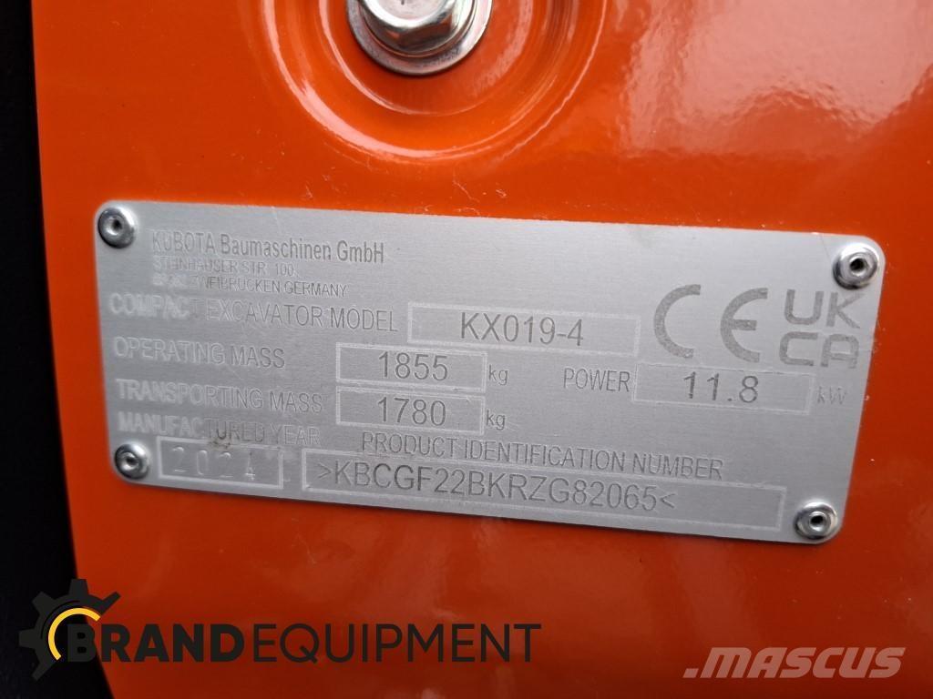 Kubota KX019-4 Мини-экскаваторы