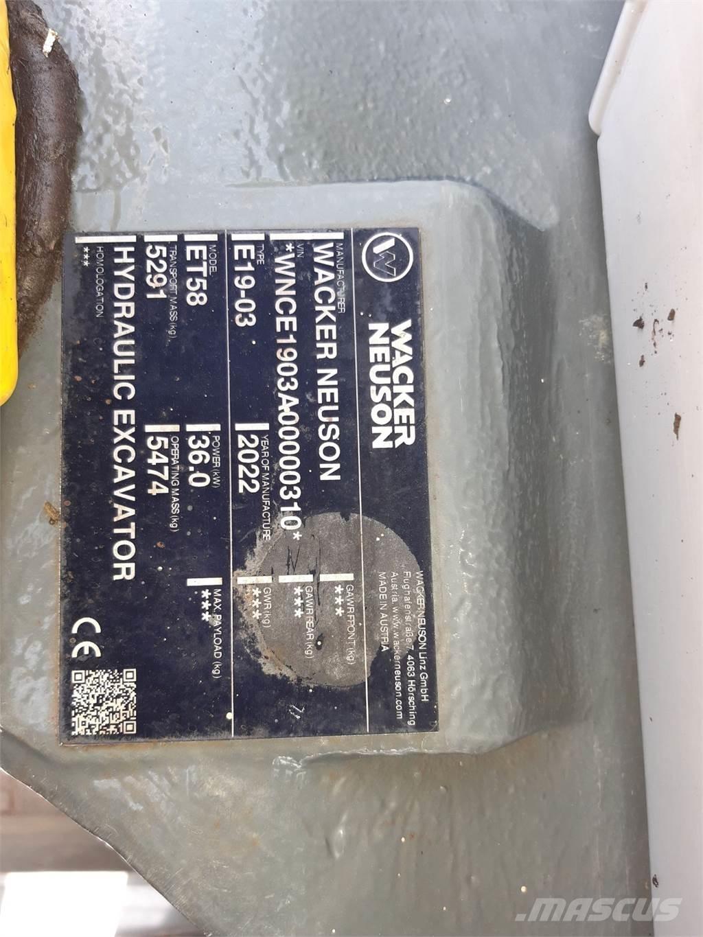 Wacker Neuson ET58 Гусеничные экскаваторы