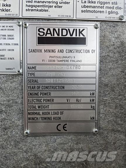 Sandvik DX780 Буровые вышки