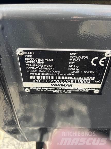 Yanmar SV26 Мини-экскаваторы