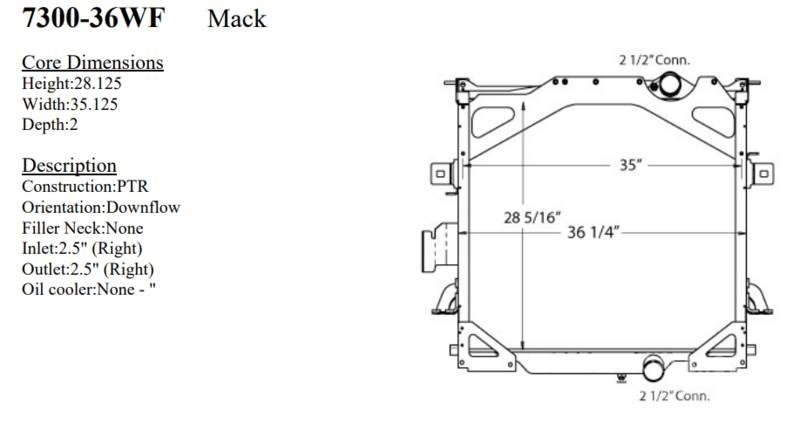 Mack CTP Радиаторы