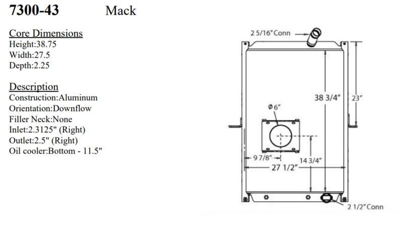 Mack MRU Радиаторы