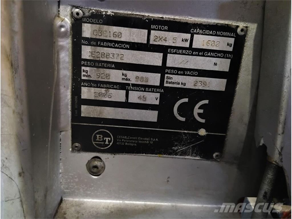BT C3E160 Складская техника - Другие