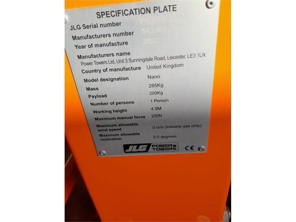 JLG NANO Вертикальные мачтовые подъемники