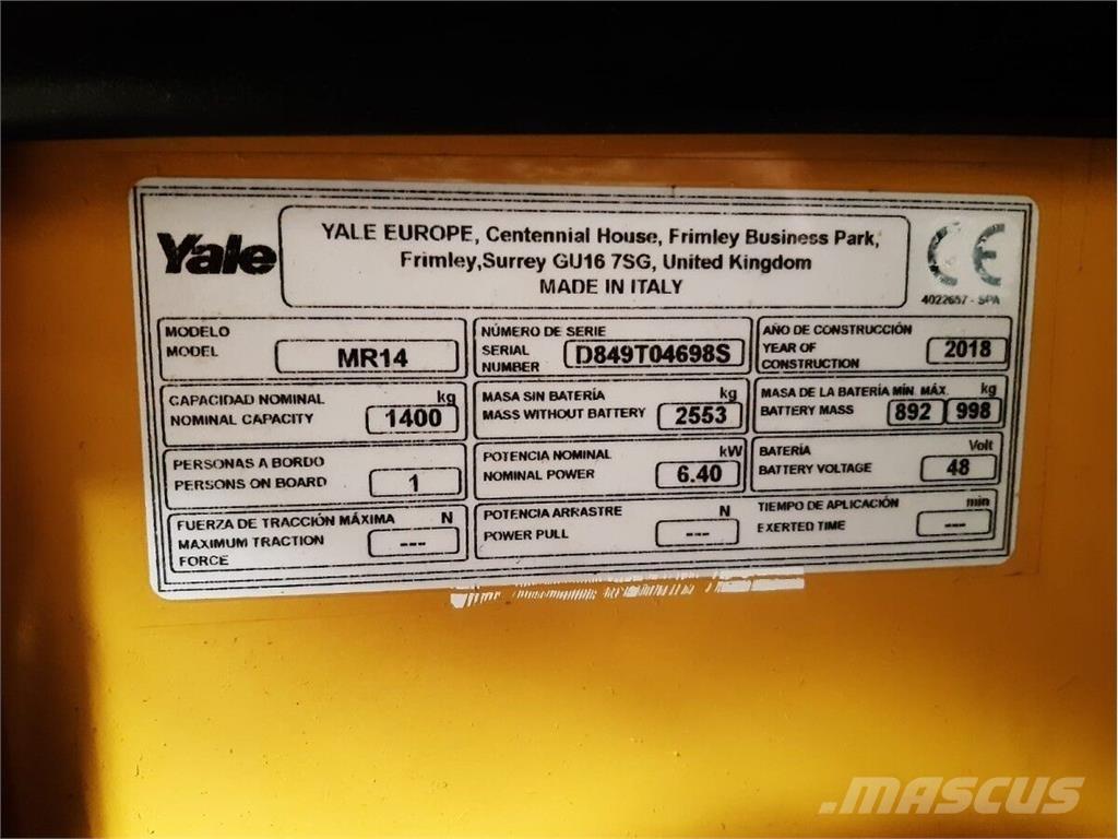 Yale MR14 Складская техника - Другие