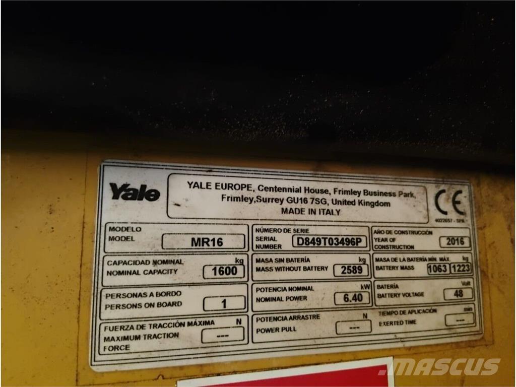 Yale MR16 Складская техника - Другие