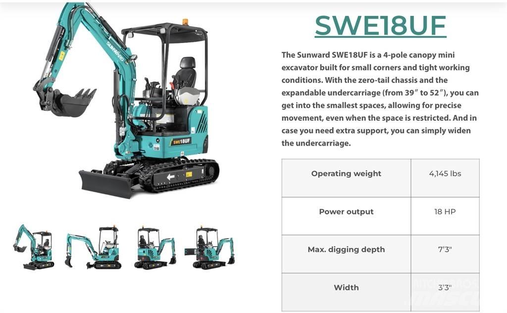 Sunward SWE18 Гусеничные экскаваторы