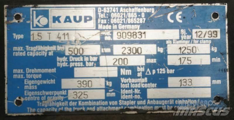 Kaup 1,5T411 Запчасти для складской техники