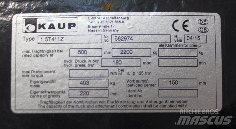 Kaup 1,5T411Z Запчасти для складской техники