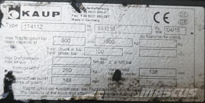 Kaup 1T411Z Запчасти для складской техники