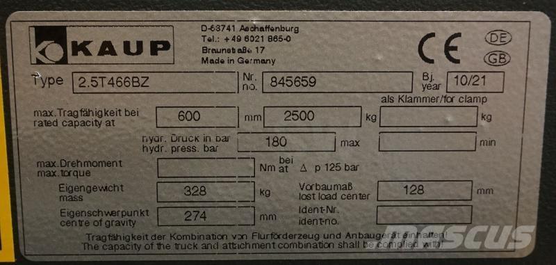 Kaup 2,5T466BZ Запчасти для складской техники