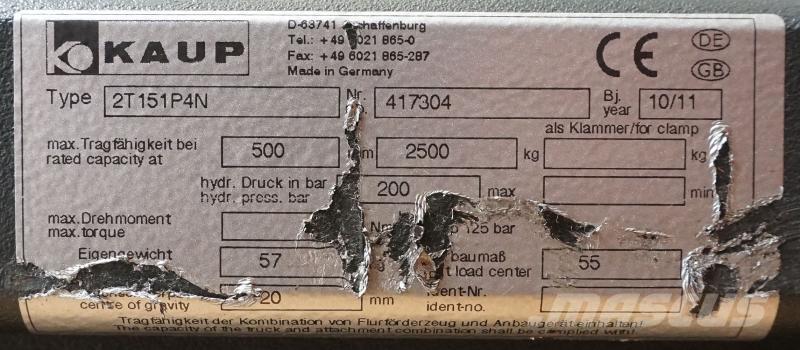 Kaup 2T151P4N Запчасти для складской техники