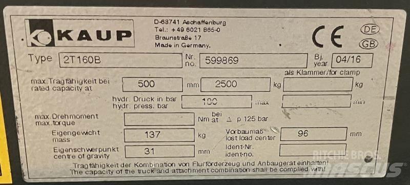 Kaup 2T160B Запчасти для складской техники