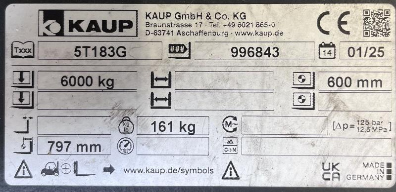 Kaup 5T183G Запчасти для складской техники
