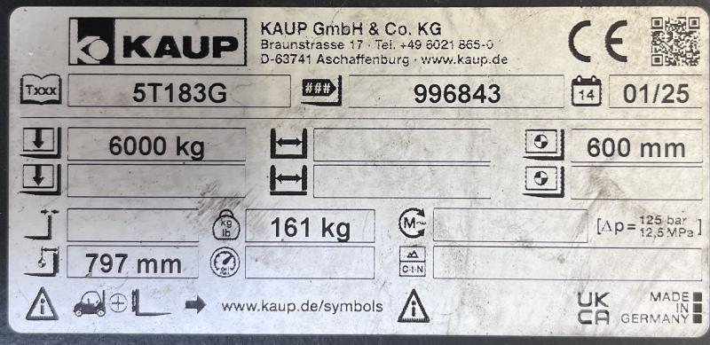 Kaup 5T183G Запчасти для складской техники