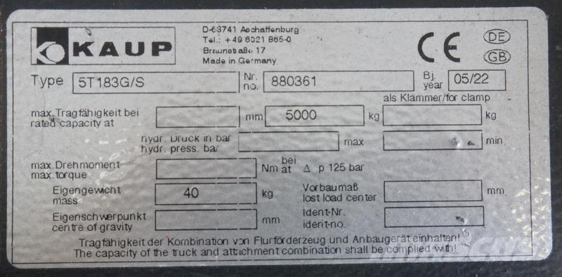 Kaup 5T183G/S Запчасти для складской техники