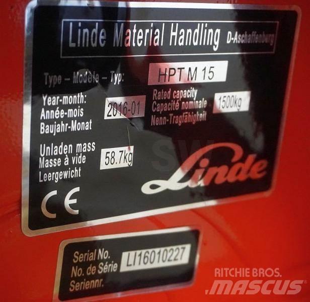 Linde HPT M 15 Ручные гидравлические тележки