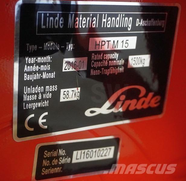 Linde HPT M 15 Ручные гидравлические тележки