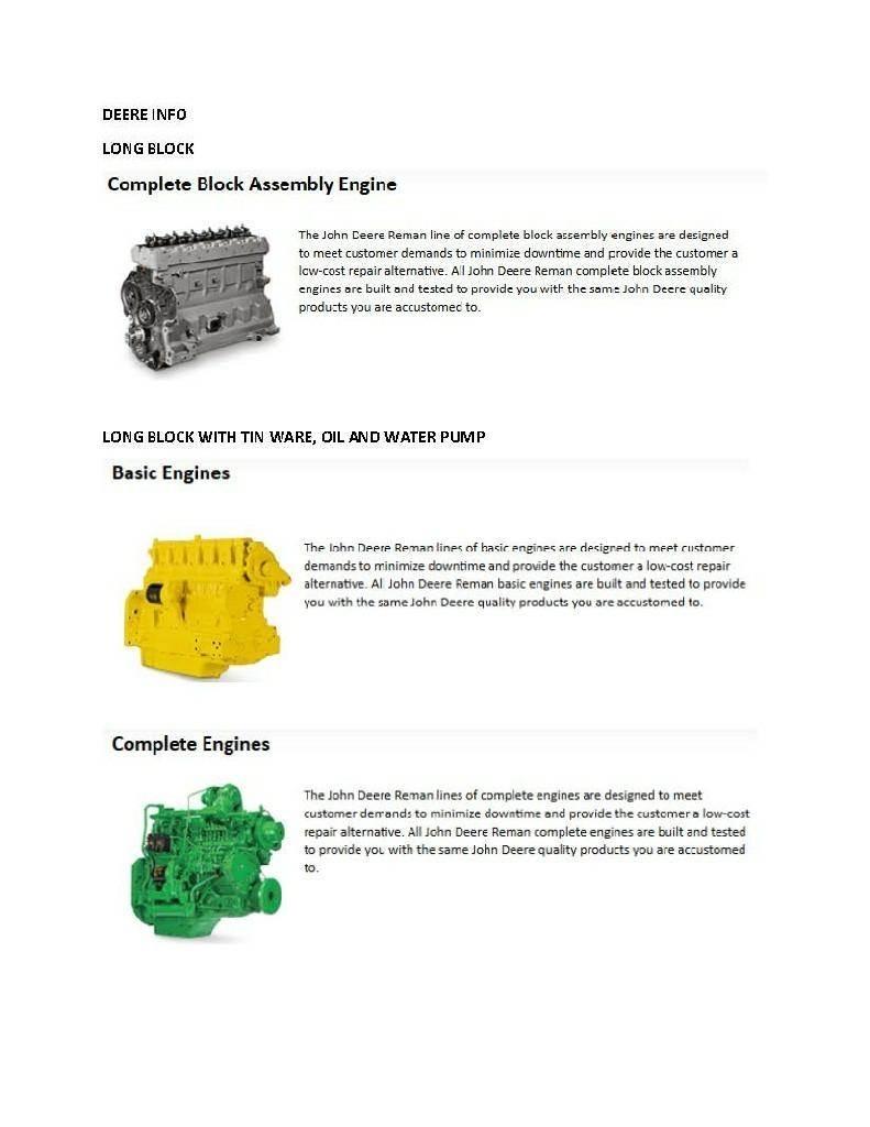 John Deere 4045 Двигатели