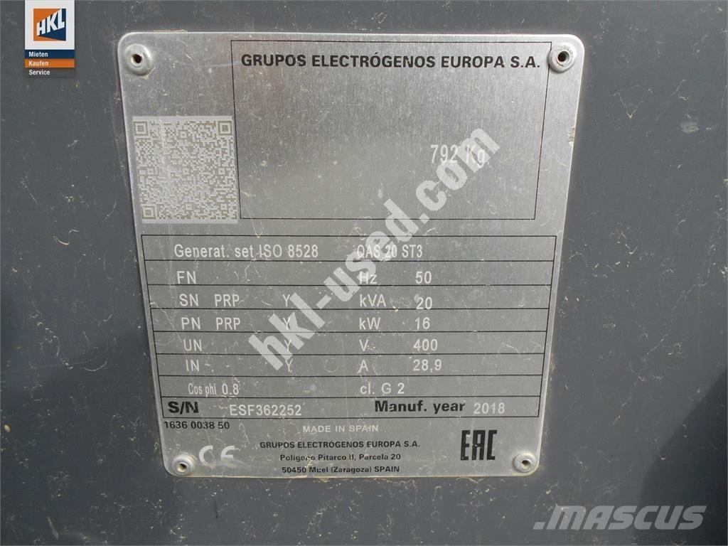 Atlas Copco QAS 20 Другие генераторы