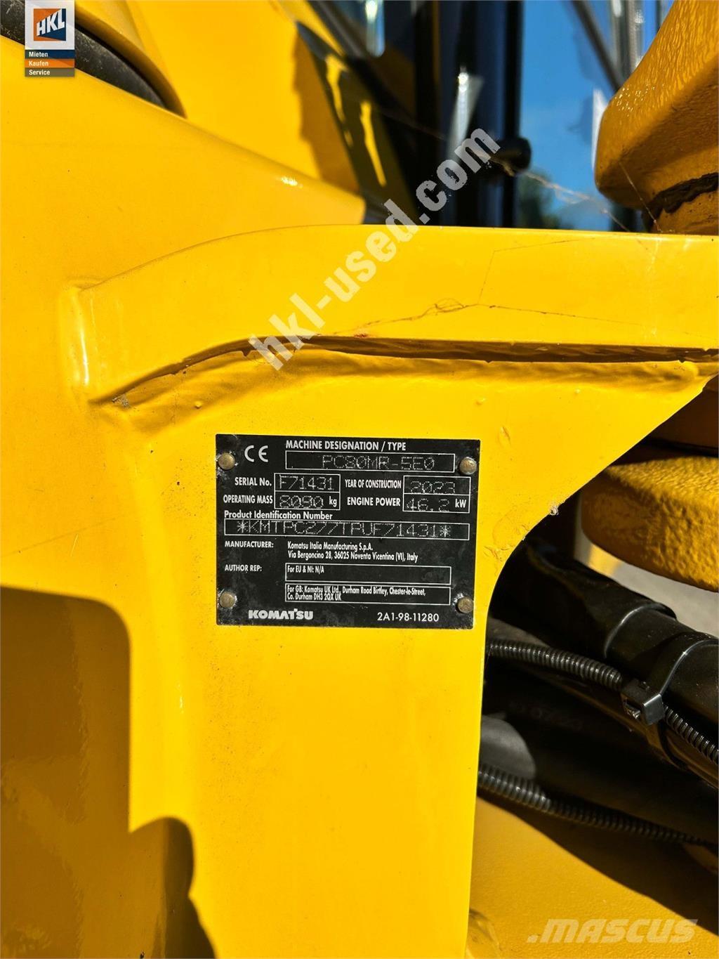Komatsu PC 80 MR-5 Мини-экскаваторы