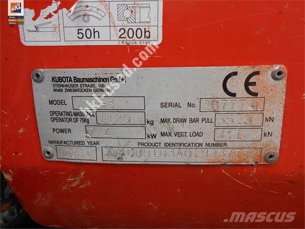 Kubota U 10-3 Мини-экскаваторы