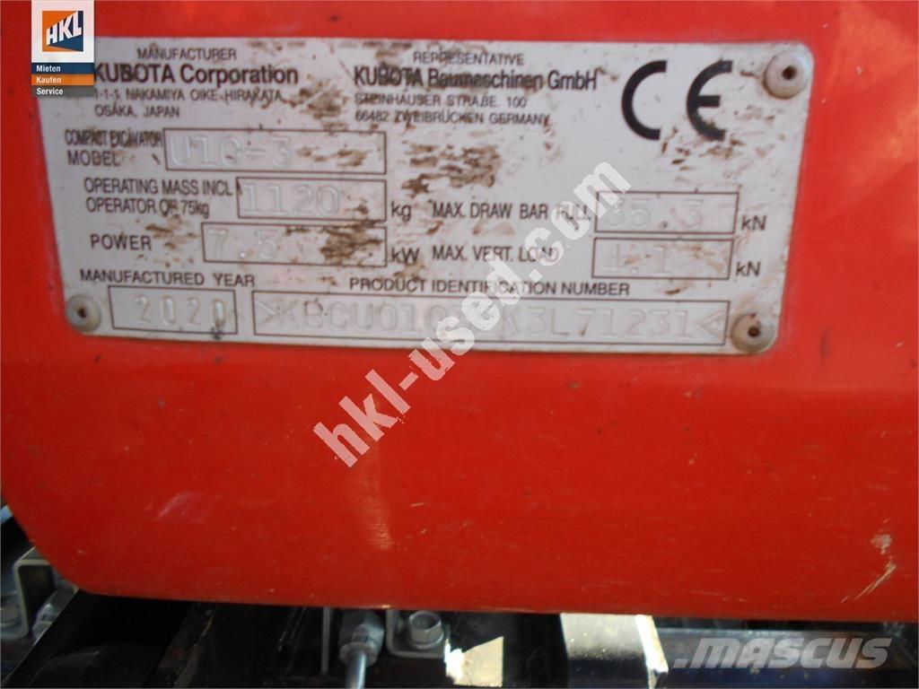 Kubota U 10-3 Мини-экскаваторы