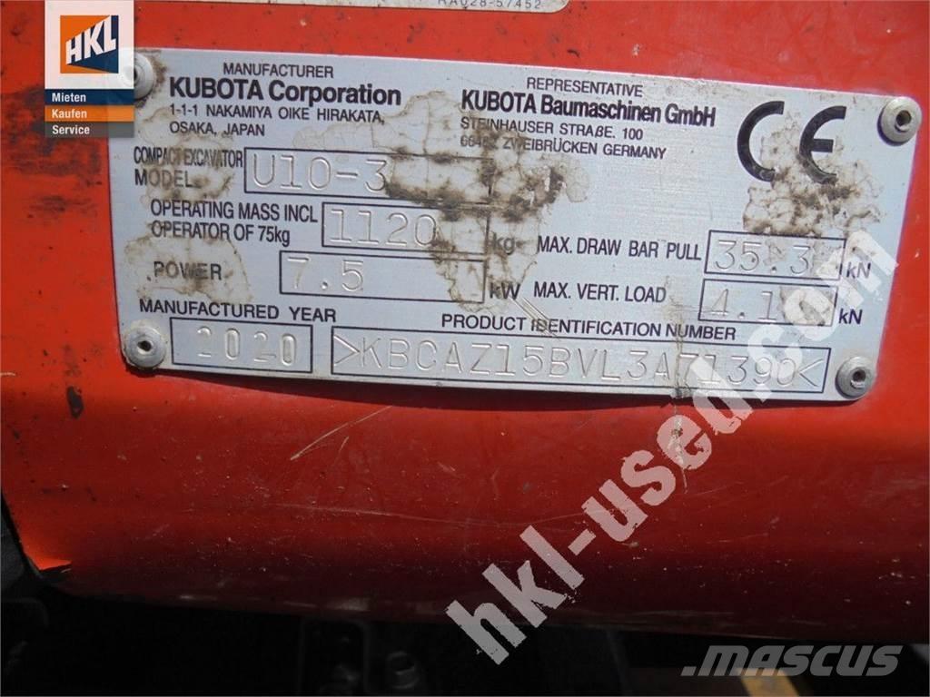 Kubota U 10-3 Мини-экскаваторы