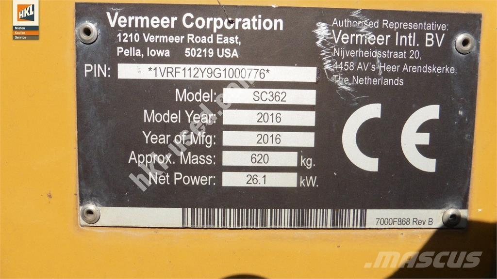 Vermeer SC 362 Строительная техника - Другие
