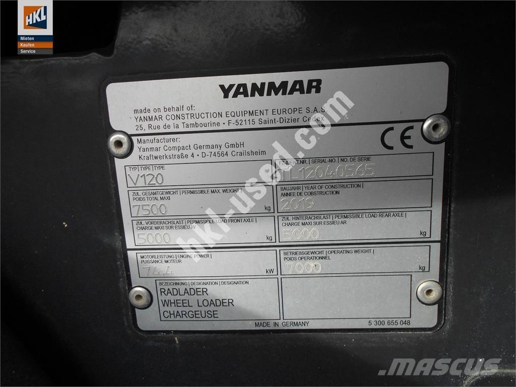 Yanmar V 120 Фронтальные погрузчики