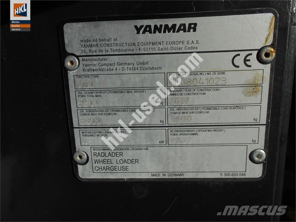 Yanmar V 80 Фронтальные погрузчики