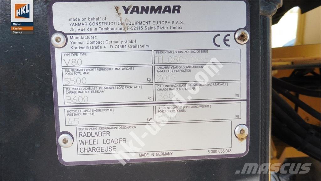 Yanmar V 80 Фронтальные погрузчики