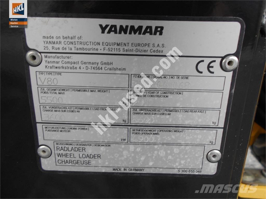 Yanmar V 80 Фронтальные погрузчики