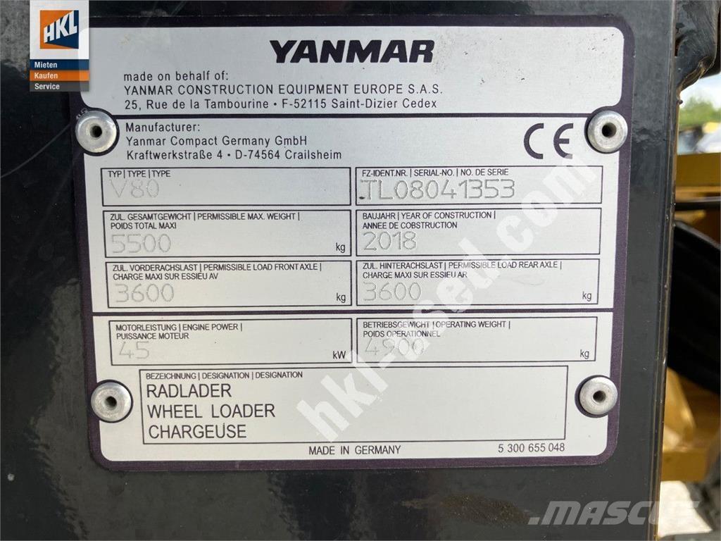 Yanmar V 80 Фронтальные погрузчики
