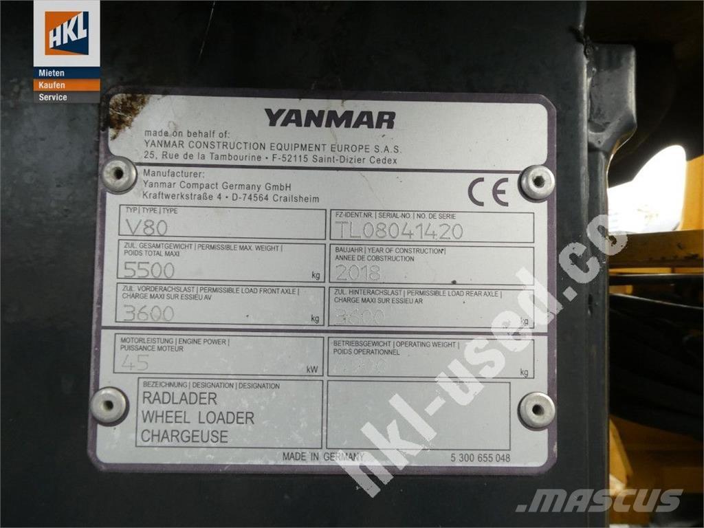 Yanmar V 80 Фронтальные погрузчики