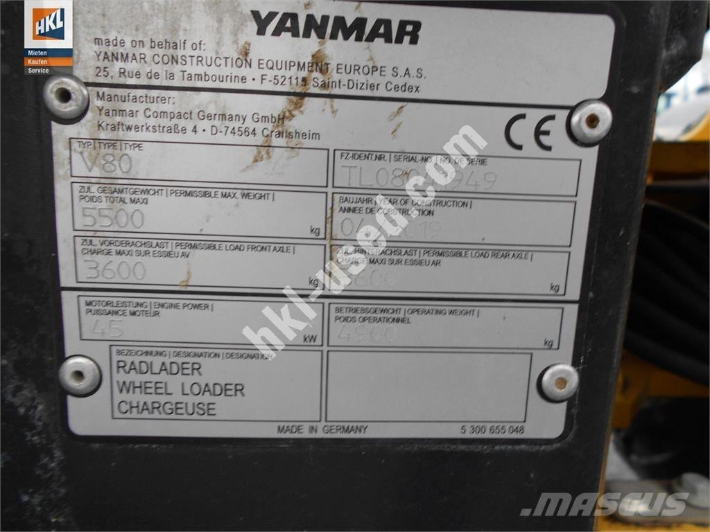 Yanmar V 80 Фронтальные погрузчики