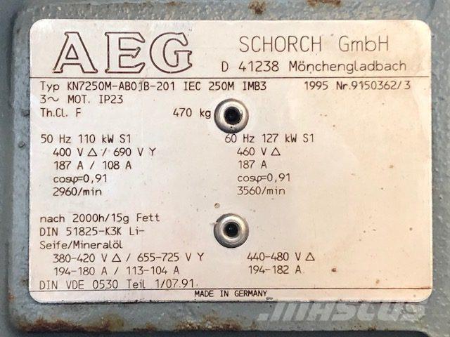  110/127 kW AEG E-Motor Двигатели