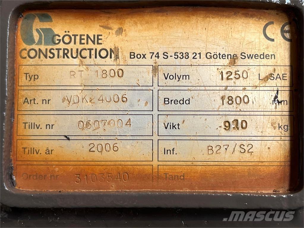  1800 mm Planerskovl Ковши