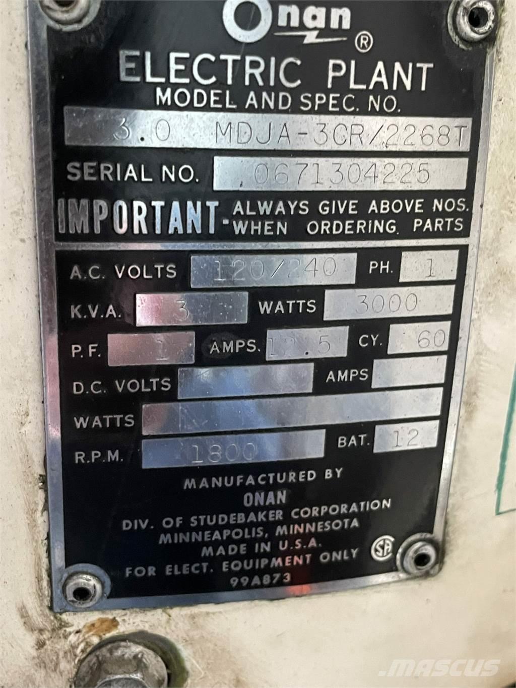  3 kVA ONAN 1 Cyl. Diesel Другие генераторы