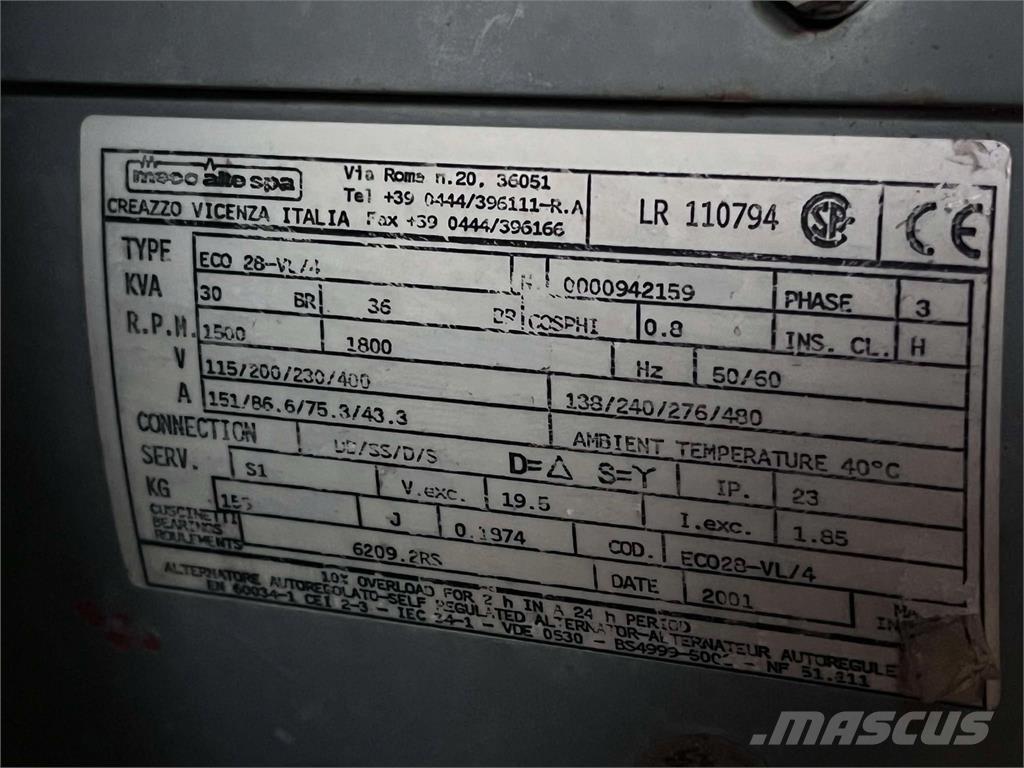  30 kVA Perkins generator Двигатели