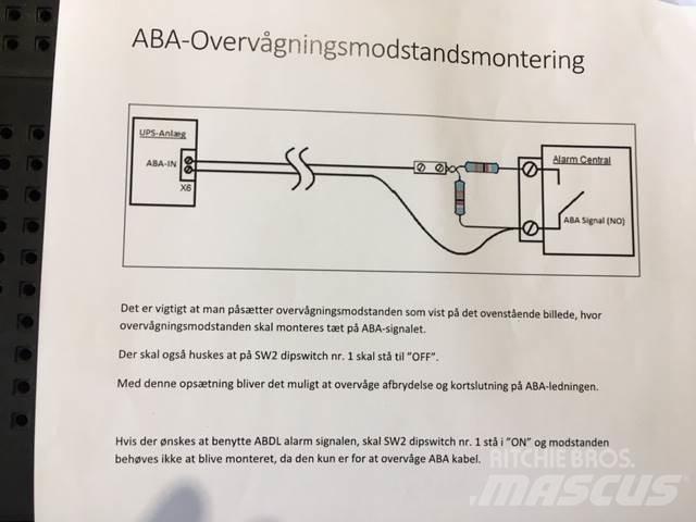  ABA Overvågningsmodstand Электронные блоки