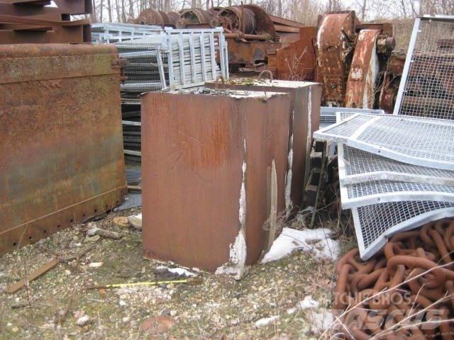  Ballastvægte 4 stk. - 2300 kg Запчасти для кранов
