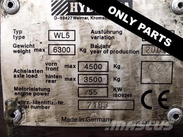 Hydrema WL550B til ophug Фронтальные погрузчики
